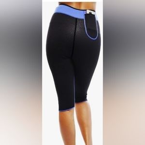 SISYAMA Slimming Sweat Sauna Neoprene Capris Pants (Medium)